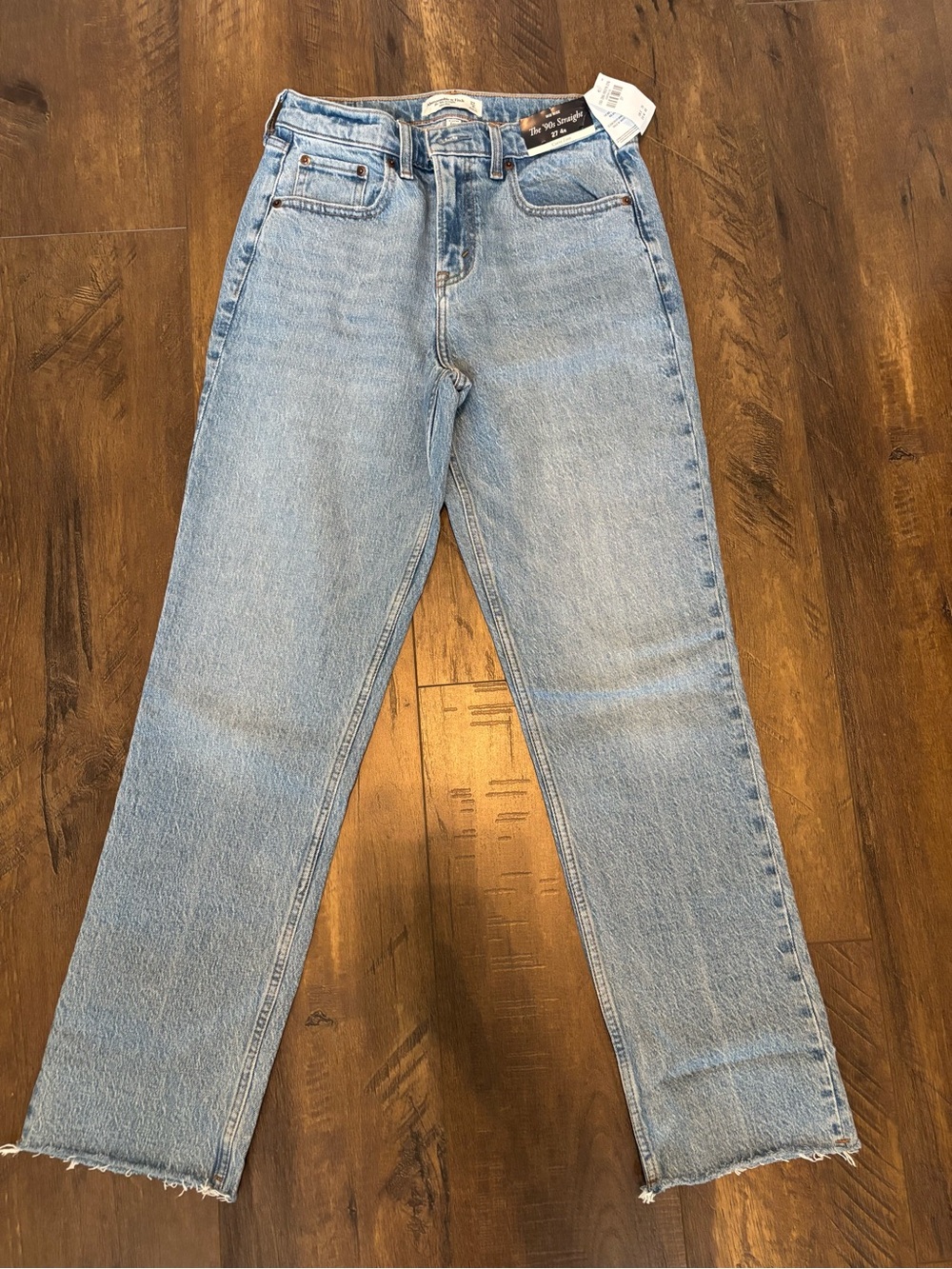 NWT Abercrombie & Fitch Light Blue Straight Leg Jeans